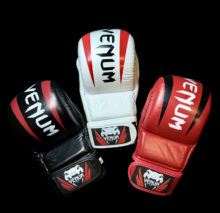 دستکش چرم آماتور MMA طرح ونوم (Venum)