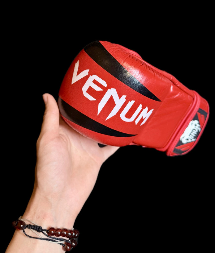 دستکش چرم آماتور MMA طرح ونوم (Venum)
