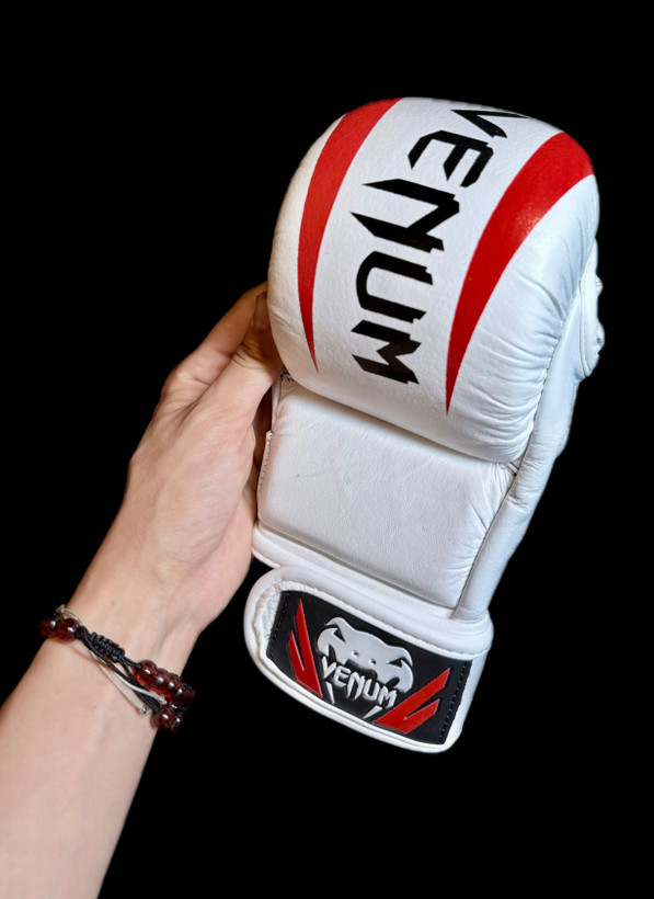 دستکش چرم آماتور MMA طرح ونوم (Venum)